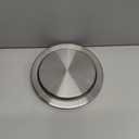 Cabilock Round Recessed Counter Top Covers Stainless Steel Trash Bin Built-in Flap Covers Kitchen Garbage Can Lids for Home Kitchen