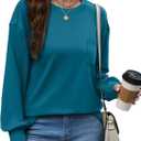 WIHOLL womens Soft (Blue, M)