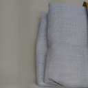 MIULEE Chambray Blue Linen Curtains 84 Inch Length 2 Panels for Bedroom Living Room, Soft Linen Textured Window Drapes Semi Sheer Light Filtering Back Tab Rod Pocket Farmhouse Modern Burlap Look Decor