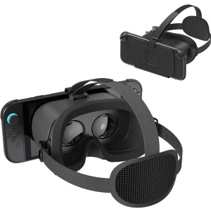 VR Headset for Nintendo Switch 2 (2025), Switch 2 Virtual Reality VR Glasses with Adjustable HD Lenses and Comfortable Head Strap, 3D Goggles for Switch 2 Accessories (All Black)