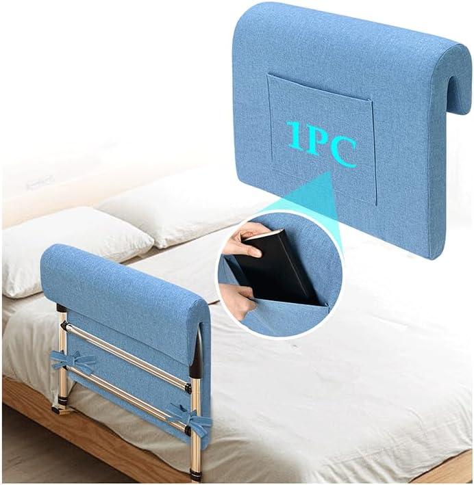 Hospital Bed Rail Covers Padded Foam Bed Rail Bumper Padding Elderly Adults Bedside Fall Protector Pads Seniors Safety Guard Bed Railing Cushion Pad Cover Only(Thicken 1pc)