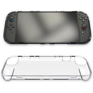 Transparent TPU Case for Nintendo Switch 2 - Shockproof Slim Unibody Back Cover with Heat Ventilation & Anti-Slip & Ergonomic Grips (Clear)