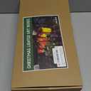 Set of 4 Christmas Lighted Gift Boxes Decorations, Pre-lit Tinsel Present Box with Bowknot(Red Green Yellow Blue), Light Up Xmas Tree Skirt Ornament, Indoor Outdoor Plug in for Home Holiday Party