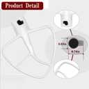 K45B Coated Flat Beater Compatible with KitchenAid Paddle for Mixer, KitchenAid Accessories and Attachments for 4.5-5 Quart Tilt-Head Stand Mixer，White
