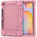 Cantis Case for Samsung Galaxy Tab S6 Lite 10.4 Inch 2024/2022/2020 with S Pen Holder, Heavy Duty Shockproof Rugged Protective for Samsung S6 Lite Case 10.4'', Rose Gold