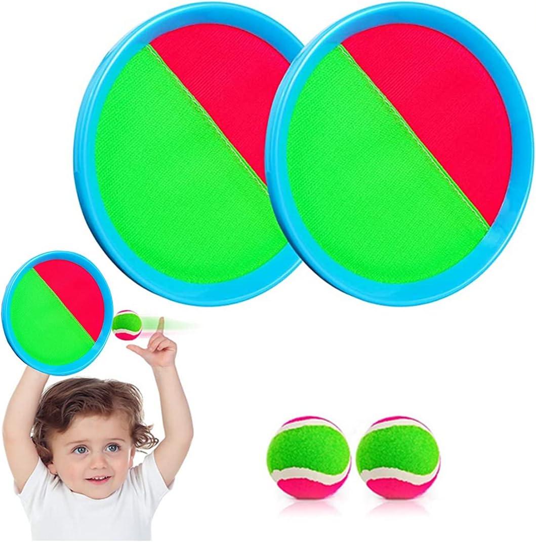 Toss and Catch Ball Set | Toss and Catch Sports Game Set - Upgraded Version 8inch Toy Paddle Catch Toy for Gift Kids/Adults/Family/Backyard Beach Outdoor Games