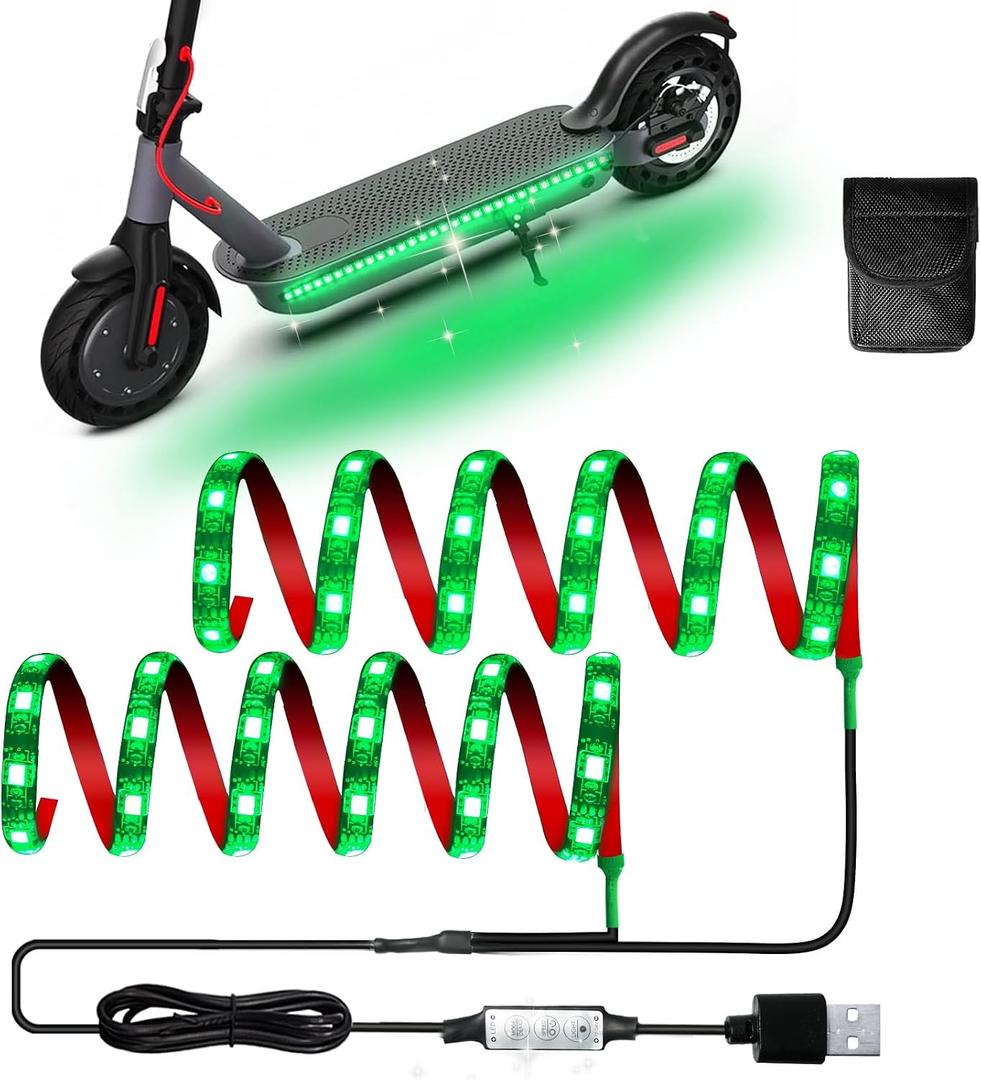 Keiurot Led Lights for Scooter Night Riding Electric Scooter LED Strip Light Led Light Strips 5V Flashing Mode for Outdoor