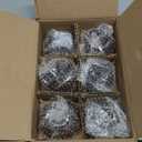 VOHO Brown Candlestick Holders Set of 6, Old Fashioned Candle Sticks Holder Decor for Daily Room/Halloween/Thanksgiving Party, Double Side Taper Candle Holders for Candlesticks/Tealight Candles(Brown)