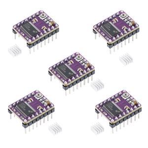 DRV8825 Stepper Driver, DRV8825 Stepper Motor Driver Module for 3D Printer Stepper Driver 4-Layer PCB Board, Send Heat Sink(5PCS)