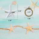 WINGFISH Starfish Napkin Rings Set of 12 White Sea Star Napkin Rings Bulk for Coastal Beach Dinning Table Decoration, Cute Napkin Ring Holders for Party Gathering Banquet Wedding Birthday