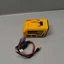 300W Power Voltage Regulator Compatible with Dewalt 20V Battery, 2V-30V Voltage Regulator with 1 DC Voltage Regulating Socket, 1 USB Ports & 100W Type-C Fast Charging, 15W Magnetic Wireless Charging (Yellow)