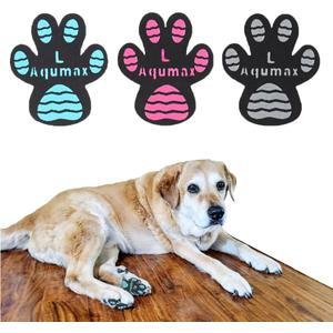 Dog Anti Slip Paw Grips Traction Pads,Dog Feet Stickers with Stronger Adhesive,Paw Protection to Provide Traction for Slippery Floors,Essentials for Senior Dogs,12 Sets (48 pcs) L Multicolor