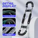 Twister Arm Trainer, Adjustable Chest Workout Equipment, Twister Arm Chest Exerciser Home Gym Strength Trainer, Portable Detachable Spring Workout Bar Home Fitness Equipment,70-110lbs