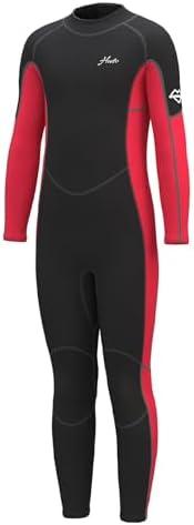 Hevto Kids Wetsuit for Boys Girls Toddler Youth 3/2mm Neoprene Full Wet Suits in Cold Water for Swimming Surfing Diving, XS