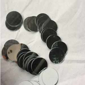 100pcs Round Mirror Mosaic Tiles 2cm (3/4"),Large Real Glass Circles for Wall Decor, Backsplash, Furniture Upcycling & DIY Crafts - Smooth Edge