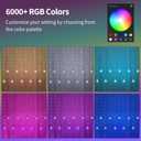 Color Changing Wishing Ball Curtain Lights, 9.8 x 3.3 FT RGB LED Fairy Light with Remote App Control, Music Sync Window Backdrop Wall Hanging Lights for Bedroom Party Halloween Christmas Decoration