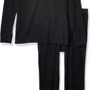 Amazon Essentials Thermal Long Johns Underwear Set for Men (XX-Large, Black)