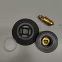 Universal Bathtub Stopper, Pop Up Bath Tub Drain Stoppers, EZ Install Bathtub Drain Replacement Trim Kit, Replaces Lift and Turn, Tip-Toe and Trip Lever Drains for Tub(Matte Black)