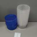 10 Pack 17oz Reusable Freezer Storage Containers with Twist Top Lids Airtight, Clear Plastic Food Storage Meal Prep Containers for Leftover Lunch Fruit Salad Snack, Small Soup Container Microwave Safe