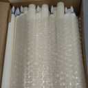 Treela 36 Pieces Flameless Taper Candles 11 Inch Flickering Faux LED Battery Operated Electric Fake Candles for Christmas Halloween Birthday Wedding Party(Ivory White,Roman Column)