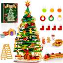 Christmas Tree Building Block Set with Light Kit, Building Toy Compatible with Christmas Sets, Xmas Tree Holiday Decoration for Kids Ages 8-14, Stocking Stuffer Gift for Boy Girl Adults (661PCS)