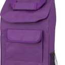 dbest products Trolley Dolly Purple Foldable Shopping cart for Groceries with Wheels and Removable Bag and Rolling Personal Handtruck Standard, 1 unit
