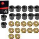 12pcs A Arm Bushing & Dust Cover Seal Caps Rebuild Kit Compatible with Yamaha YFZ450 Raptor 125 250 660 700 Banshee 350 YFZ350 Blaster 200 YFS200 5YT-23517-00-00 90381-15088-00