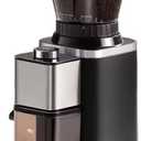 Coffee Grinder, 250g Capacity, Adjustable Coarseness Settings, Stainless Steel Burrs, Black (Square)