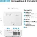 Optoma GT2000HDR Ultra-Compact Short Throw Full HD Home Laser Projector