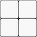MORCART Peel and Stick Floor Tile, Vinyl Flooring Self Adhesive DIY: White Black Outline Square 8" x 8" 20 PCS Waterproof and Removable Tile Sticker for Kitchen, Bathroom, Staircase FT-1010