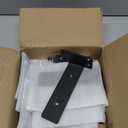 Starunder 6 Pack Floating Shelf Brackets, 6 Inch Heavy Duty Industrial Shelf Bracket, Black Metal L Brackets for Shelves Support DIY(1/5 Inch Thicked)