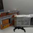 Comfort Zone Portable Indoor Radiant Space Heater, 1500 watts, Adjustable Thermostat, All Metal Body, Wire Element, Overheat Protection, Radiant Heat, Ideal for Home, Garage, or Workshop, White