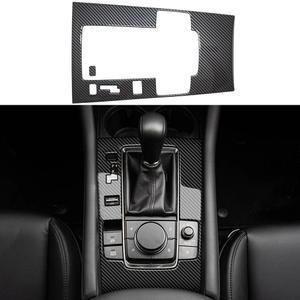 AOKIO Compatible with 2020 2021 2022 2023 2024 2025 Mazda 3 Accessories Center Console Gear Shift Panel Cover Trim (Carbon Style, Not for CX5/CX30/CX50)