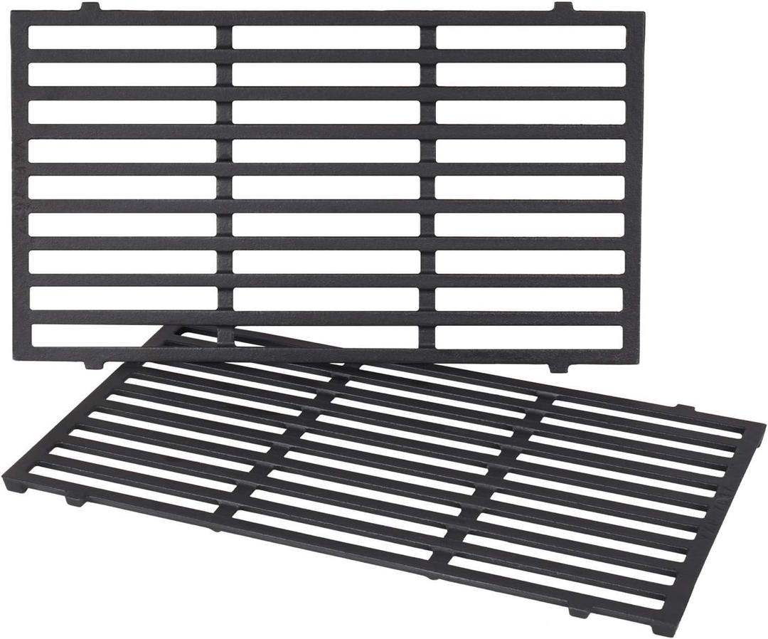 X Home 7637 Grill Grates Replacement for Weber Spirit E/S210 (2013), Spirit II E/S-210 (Front-mounted Control) Gas Grill Replacement Parts, 17.5 x 10.2 Inch, 2-Pack