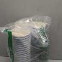 Nuogo 60 Sets 12 oz Christmas Disposable Coffee Cups with Lids Thick Winter Snowflake Paper Cups Insulated Ripple Wall for Christmas Travel Hot Chocolate Cocoa Tea Cold Drinks Liquids