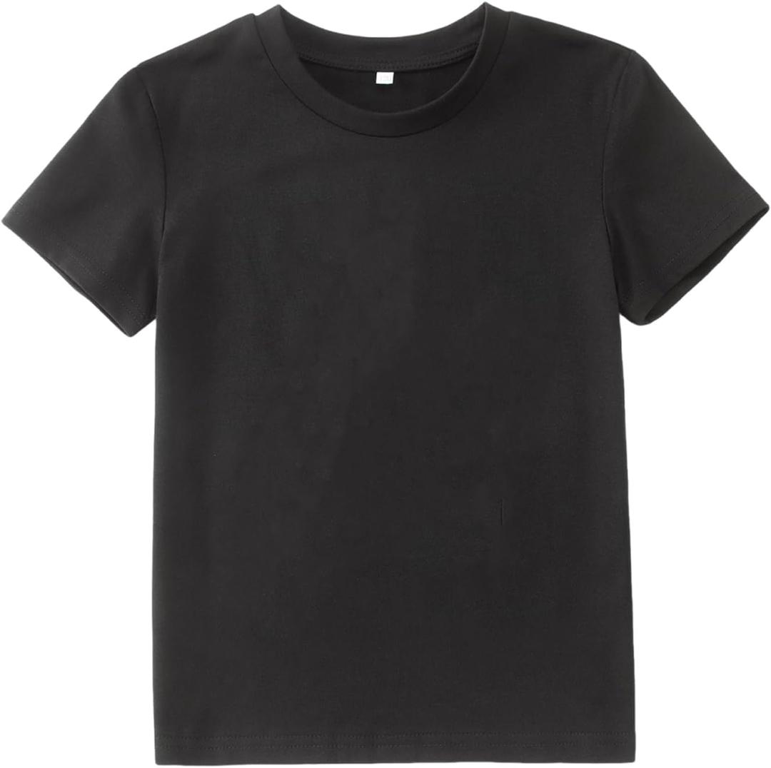 Girls Boys Halloween Outfits Cute Mouse Pumpkin Shirts Trick or Treat Spooky Season Tshirt Tops Kids Fall Clothes(Black,8-9Years)