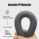 3.2 FT Universal Washing Machine Drain Hose, Drain Hose Extension Kit for Washer, Dishwasher, Dryers, Dehumidifier with 4 Hose Clamps, 1 U-Holder, 1 Adapter, Fit for 0.79-1.5 inch Drain Outlet