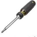 Klein Tools 32305 Multi-bit Ratcheting Screwdriver, 15-in-1 Tool with Phillips, Slotted, Square, Torx and Combo Bits and 1/4-Inch Nut Driver