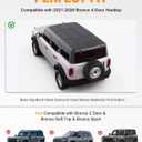 Half Roof Rack Fit for Ford Bronco 2021-2026 4-Door Hard Top Only - Aluminum Rooftop Cargo Luggage Carrier, Low Profile