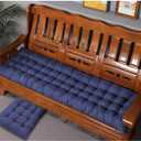 LIWENS 8cm Thick Bench Seat Cushion 2/3 Seater, Outdoor Indoor Rectangle Garden Bench Cushions Pads for Patio/Chaise/Swing/Bench/Indoor(#7,55x190cm/21.6x74.8in) 2 Pack