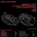 A-Premium Disc Brake Caliper Compatible with Toyota Models