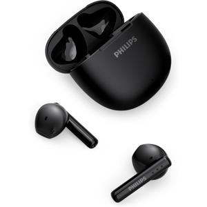 Philips TAT1139 Wireless Earbuds,True Wireless Headphones,Powerful Bass with 13 mm Driver,Clear Call with AI Mic,26-Hour Battery Life,Fast Charging,Bluetooth v5.4,IPX4 Rating,Ergonomic Design,Black