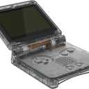 IPS Ready Upgraded eXtremeRate Clear Black Custom Replacement Housing Shell for Gameboy Advance SP GBA SP Compatible with Both IPS & Standard LCD Console & Screen NOT Included