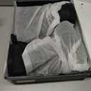 Womens Winter Snow Boots Mid Calf Anti-Slip Boots with Warm Lining Lace-up Outdoor Shoes (6, Black)