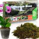 Doter Dried Forest Moss for Plants (5 qt / 1 Pack), Sphagnum Potting Moss for Various Plants, Including Orchids, Carnivorous Plants, Succulents, Garden Flowers, and Reptiles