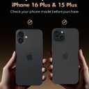 UNBREAKcable Screen Protector for iPhone 16 Plus/15 Plus, Pull-To-Protect Easy Installation, Auto Dust-Elimination, 9H+ Military-Grade Tempered Glass, Bubble-Free, Case Friendly, HD Clear, 2 Pack