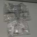 Sumind 9.8 x 11.8 Inch Christmas Star Tree Topper Glittered Star Metal Plug in Treetop Ornaments with Bow and 30 LED String Light for Christmas Tree Indoor Holiday Party Decoration(Silver)