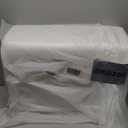 Bedluxe Knee Pillow for Back Sleeping, Leg Pillow Knee Wedge Pillow, Memory Foam Wedge Pillows for Legs Post Surgery, Triangle Pillow for Knee Support, Leg Elevation, Knees Hip Back Pain Relief, White (23.6*18.9*7.9 Inch)