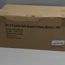 2 Pack Jumbo Christmas Pathway Lights Outdoor, Total 14FT 8Pcs Multicolor Diamond Connectable Plug in Walkway Lights for Driveway, Fence, Yard Holiday Decor, Green Wire