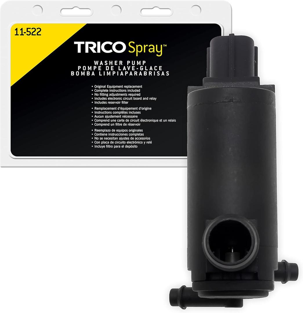TRICO Spray Windshield Washer Pump (11-522) Fits Select Ford, Lincoln, and Mercury Model Years
